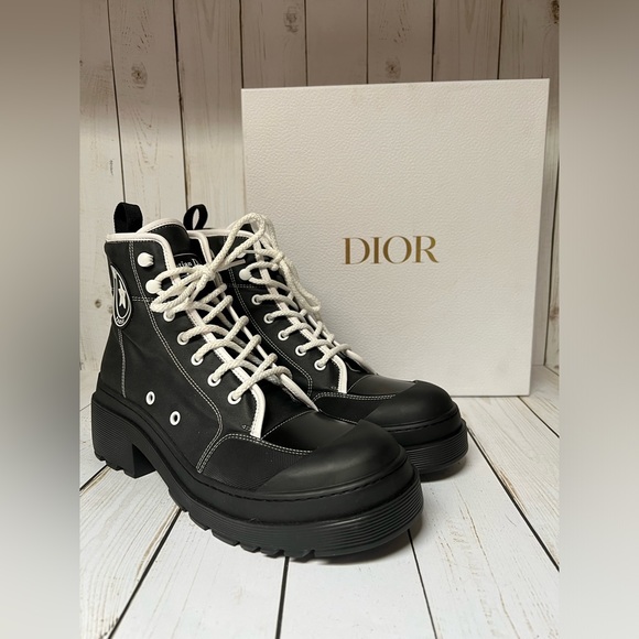 Christian Dior D-Rise Technical Fabric Boot Black Sz 42 / 12 - Picture 1 of 15